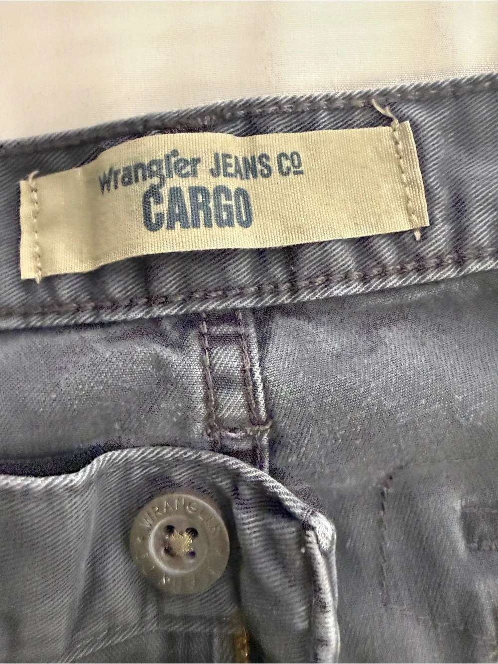 Wrangler Gray Cargo Pants with Utility Pockets